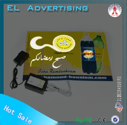 2016 new advertising products el beer advertisement customized el advertisement