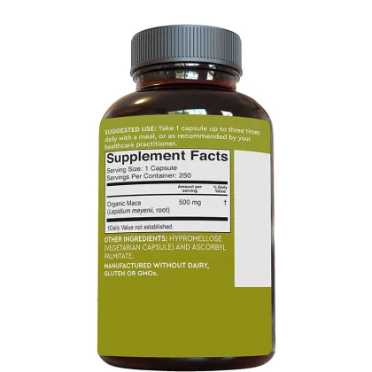 maca root Tongkat Ali Ginseng strength maca capsules