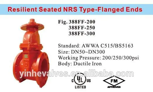NRS type Resilient Seated Gate Valve