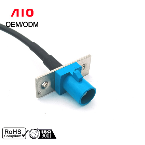 Single Straight Fakra Plug Panel Mount Cable Connector