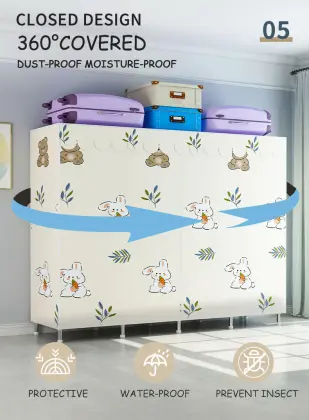 Modern Portable Fabric Adjustable Wardrobe