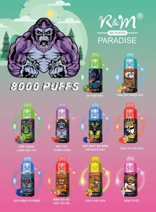 R&M Paradise 8000 Puffs Disposable Vape Device