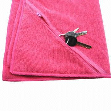 350gsm/50x80cm Embroidery Swimming Towels with Pocket