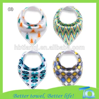Cheap Cotton Triangle Bandana Baby Bibs
