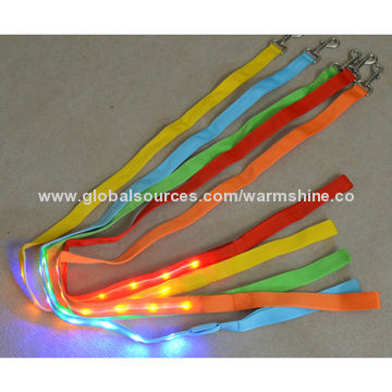 Multi-color LED dog leashes