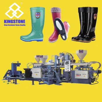 KINGSTONE Rotary One/Two/Three Color Rain Boots Making Machine