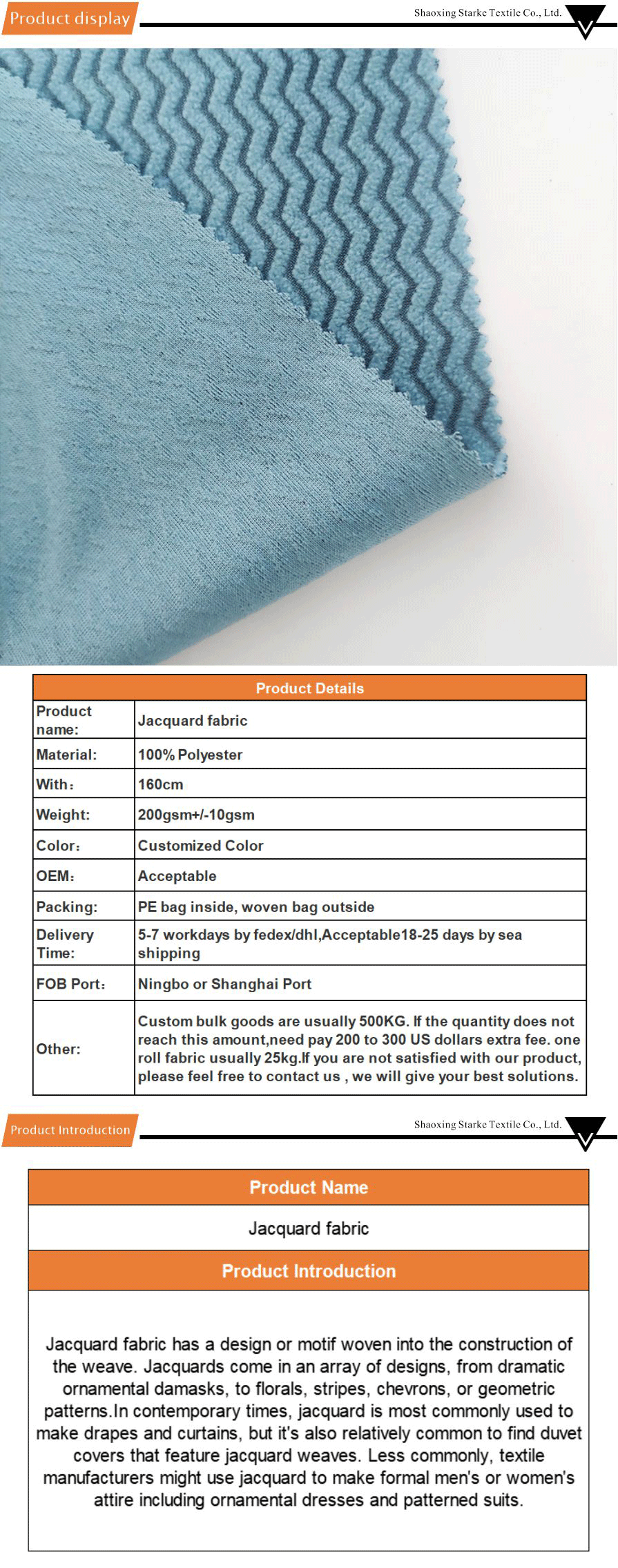 luxury jacquard fabric