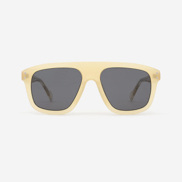 Pilot Square Acetate Unisex Sunglasses