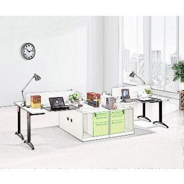 workstation for 4 person K/D office furniture MDF board furniture
