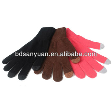 cotton Touch screen conductive fiber gloves