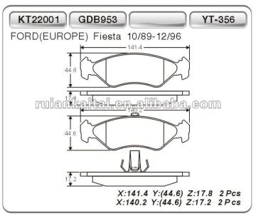 ceramic brake pad for Ford cars