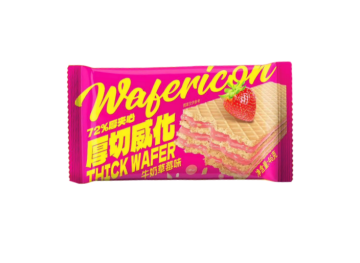 Galletas wafer con sabor a fresa 46g
