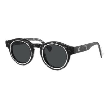 Round Acetate Frame Sunglasses For Women