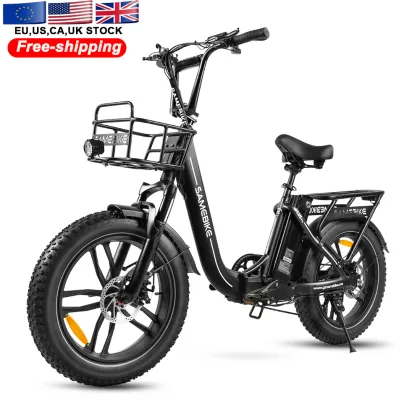 SAMEBIKE US Warehouse Fat Tire C05 Pro Electric Folding Bike