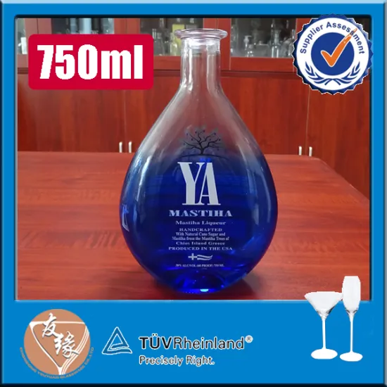 fashion cork top 750ml empty liquor bottles sale