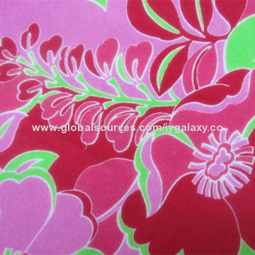 Printed terry fabric, made of 80% cotton and 20% polyester, weighs 210gsm, 170cm width