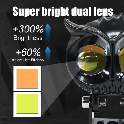 Owl Theme LED Auxiliary Motorcycle Lighting System