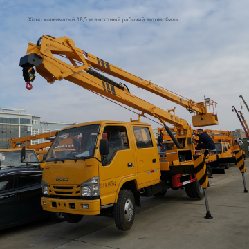 Installation of glass for 18.5m high-altitude work vehicles