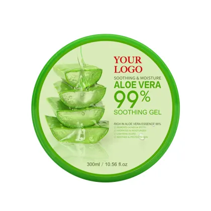 Organic Herbal Aloe Vera Gel - 99% Pure Moisturizing Skin Care