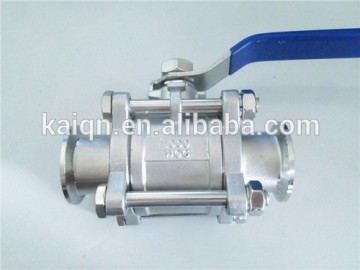 stainless stee 3 piece clamp ball valve