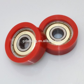 Hot sale Red polyurethane guide rail roller wheels for window