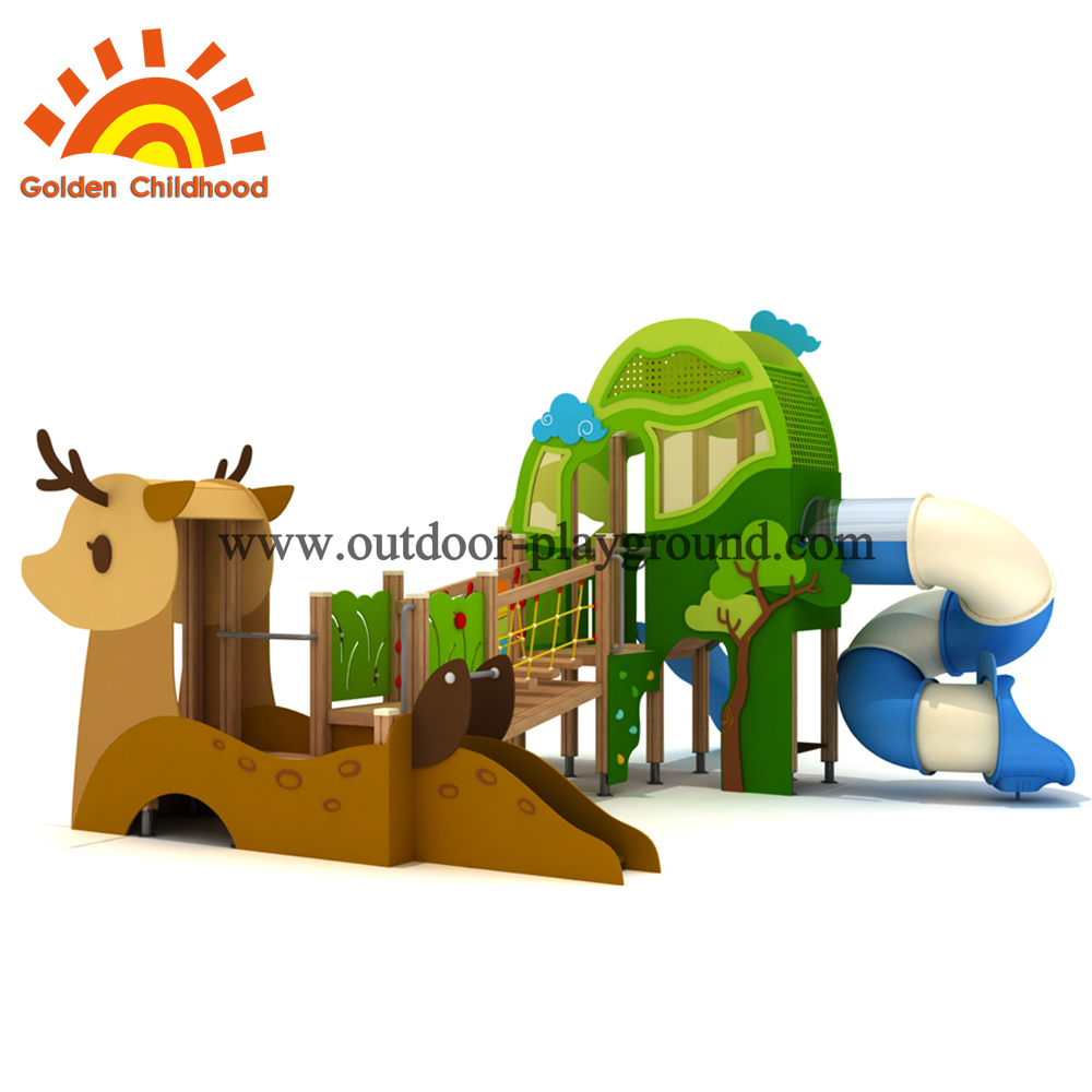 Wooden slide playhouse for sale