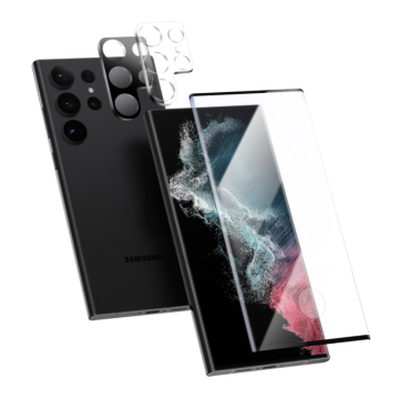 3D Full Glue Full Coverage Tempered Glass for Samsung S25 Ultra, S24, S22, S21 Fe, S23 Lens Screen Protector