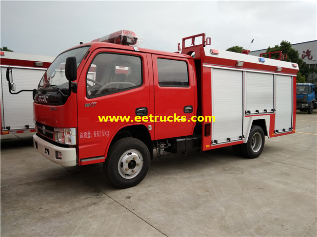 4m3 4x2 Used Fire Fighting Trucks