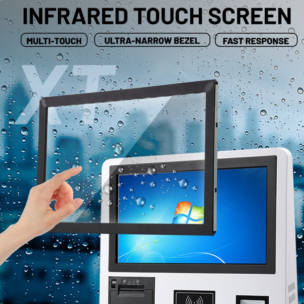 17 inch waterproof infrared touch screen