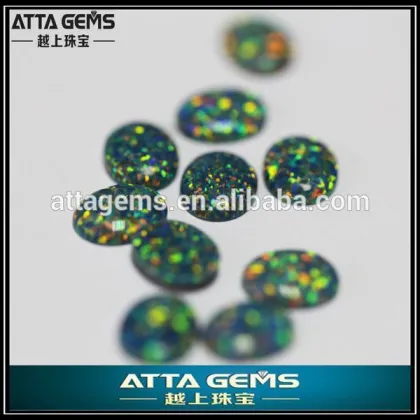 oval opal cabochon cut -similar natural created opal