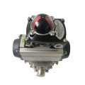 Sanitary Pneumatic Three-Way Clamped Ball Valve with Full Cavity and Non-Retention Ball