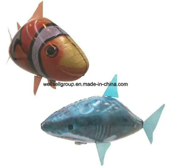 DIY Toy Air Swimmers Remote Control Flying Clownfish Swimmers Flying Shark