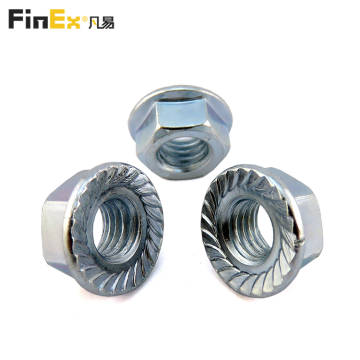 Kacang Flange Sintesis Hex Bergerigi Sampel Percuma