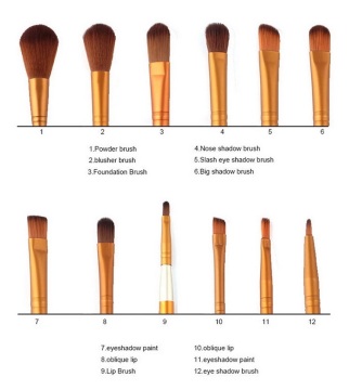 powder brush cosmetic private label makeup brush sets