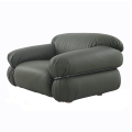 Cadeira italiana Tacchini Sesann Leather Lounge