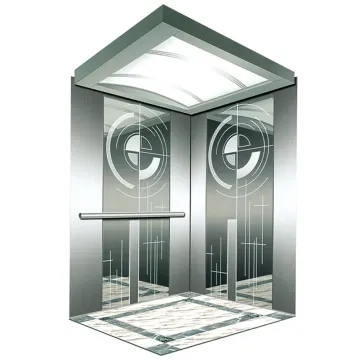 1.75m/s AC Machine-Room-Less Passenger Elevator with Hairline Stainless Steel