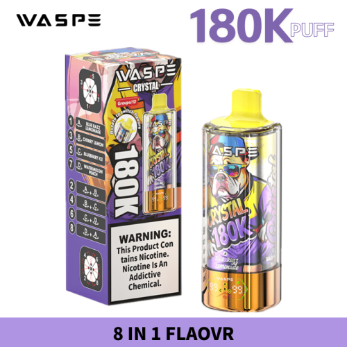 Waspe Crystal 180k 180000 Puffs Disposable Cartridge Pen