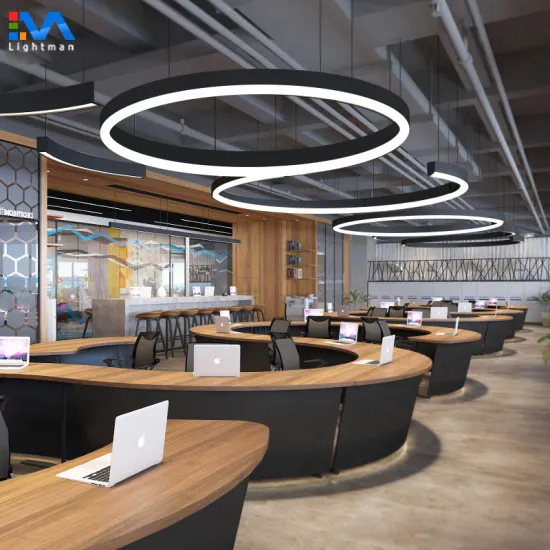 Modern 1000mm Circular Semicircle LED Pendant Light