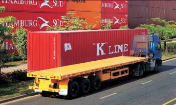 Container semi-trailer