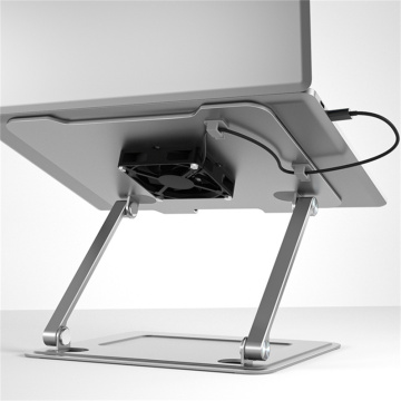 Ordinateur de refroidissement ergonomique en aluminium avec support pour ordinateur portable avec ventilateur