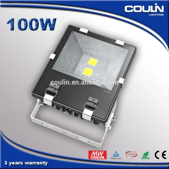 Coulin 10000 Lumens LED Floodlight, 3 Warranty Years IP65 100W LED FLood Light