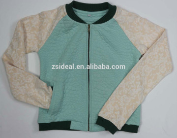 100% polyester kids fashion zipper jacket