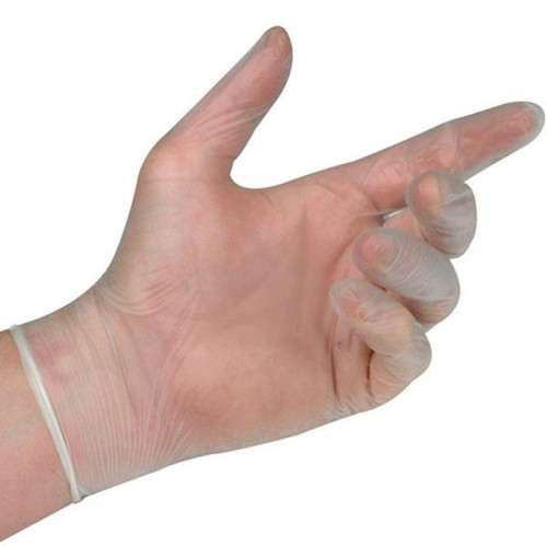 soft and comfortable clear disposable plastic vinyl gloves