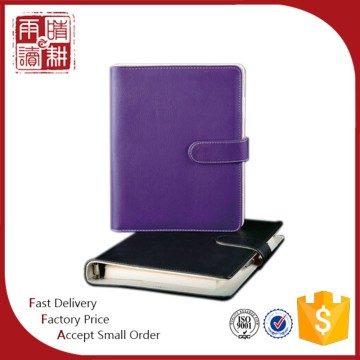 High quality custom leather bound notebook with lock
