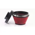 Filtro dell'aria per auto rossa con stack di velocità 3 ''/3,5 ''/4 ''