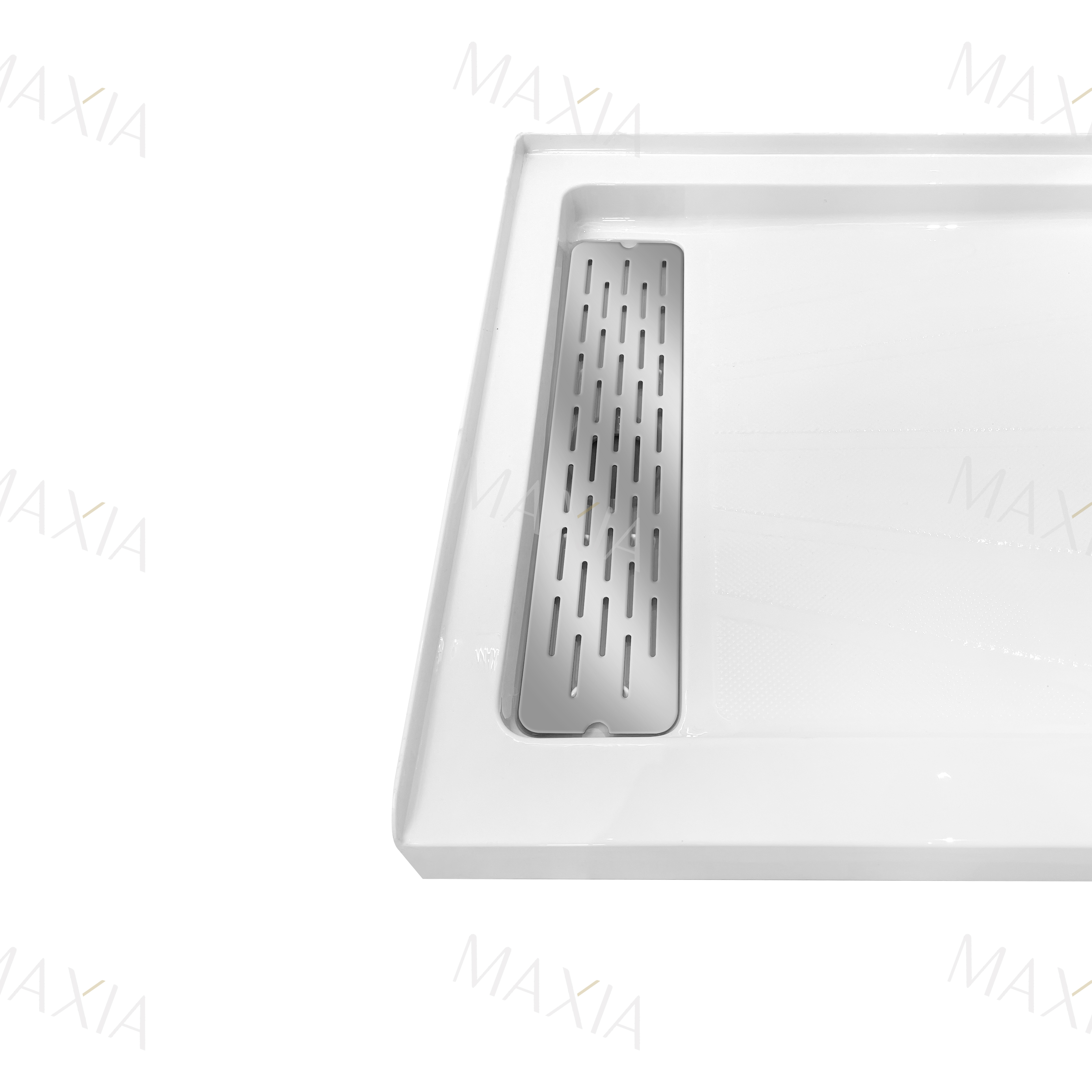 Белый прямоугольный душ поднос