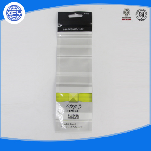Self-adhesive polybag with printed header
