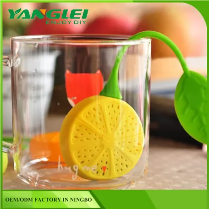 Drinker Teapot Teacup Herb Tea Strainer Filter Infuser Bag Lemon Silicone