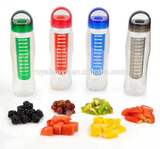 Newest design BPA free leak proof tritan drinking bottle with infuser