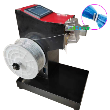 Automatische Bindmaschine: Plastiktüten Versiegelung und Lebensmittelbeutel Halsbindungsbindungen mit U -Aluminiumnagelclips